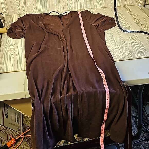 Torrid Slub Duster Ruched Short Sleeve Open Cardigan Womens Plus Size 2X - Picture 8 of 10